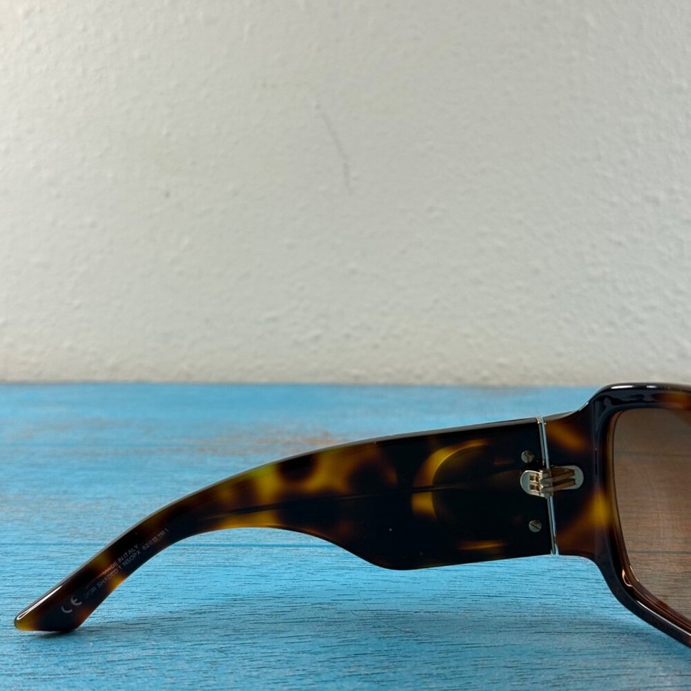 Dior Shaded 1 NSOPX Tortoise Shell Brown Authenic Sunglasses - Picture 7 of 10